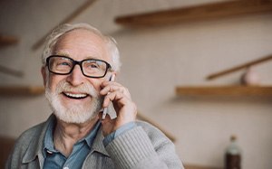Man talking on his cell phone